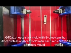 64 boşluklu peynir çubuğu enjeksiyon kalıbı yarı sıcak koşucu
