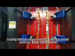8 boşluklu tam sıcak koşucu YUDO 120mm ıslak mendil kapağı kalıp tam otomatik