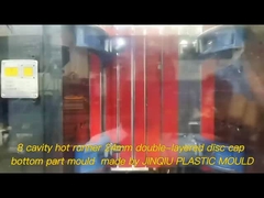 8 boşluk 24-410 Disc Top Cap Up Part PP 160-200T makine için enjeksiyon kalıbı